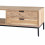 URBAN-Table basse 2 tiroirs 120x60 en bois d'Acacia massif et métal