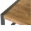 DACCA,Table basse 110x60 cm en Manguier massif et métal noir