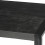 LUZ-Table basse carrée 60x60 cm, bois de Manguier massif noir et métal