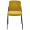 VICKIE-Chaise en tissu Moutarde et métal noir (x4)