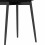 SALLY-Chaise en Velours Noir et pieds métal (x4)