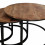 SALOME-Set de 3 Tables basses rondes gigognes en Manguier et métal