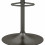HENRIK-Tabouret de bar en cuir synthétique Marron- gris bronze (x2)
