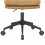 MATT-Fauteuil de bureaux en cuir synthétique patiné Camel