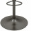 LEO-Tabouret de bar en cuir synthétique Marron et pieds bronze (x2)