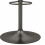 LEO-Tabouret de bar en cuir synthétique Camel et pieds bronze (x2)