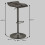 LEO-Tabouret de bar en cuir synthétique Anthracite-gris bronze (x2)