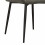 GABIN-Poltrona da tavolo in velluto grigio e metallo (x2)