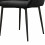 GABIN-Sillón de mesa en Terciopelo negro Carbón y metal (x2)