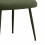 ALICE-Sedia in tessuto verde con gambe in metallo nero (x2)