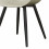 YANICE-Chaise Coque Mastic, pieds métal noir (x2)