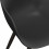 YANICE-Chaise Coque noire, pieds métal noir (x4)