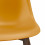 ESTER-Chaise Coque Moutarde et métal noyer (x2)