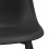 ESTER-Chaise Coque Noire, pieds noirs (x4)