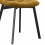 STELLIA-Chaise en Velours Moutarde et métal noir (x2)