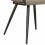 TESSA-Sillón de mesa color lino y de metal negro (x2)