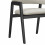 WOOL-Chaise en tissu Coloris Lin et bois noir (x2)