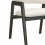 WOOL-Chaise en tissu bouclette Ecru et bois noir (x2)