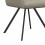 UGO-Fauteuil de table en tissu Lin et métal noir mat (x2)