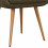 CANCUN-Silla verde y patas de metal madera (x2)