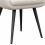 CANCUN-Chaise en tissu bouclette Ecru et pieds métal noir (x2)