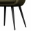 CANCUN-Chaise en tissu bouclette Army et pieds métal noir (x2)