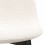 SALLY-Silla de tejido rizado crema con patas de metal (x4)