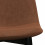 SALLY-Silla de terciopelo terracota con patas de metal (x4)