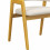 WOOL-Chaise en tissu Coloris Lin et bois naturel (x2)
