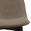 SALLY-Silla de terciopelo marrón con patas de metal (x4)