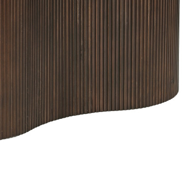 SEVILLE-Table à manger Ovale +12 p L300 cm, Manguier teinté noyer