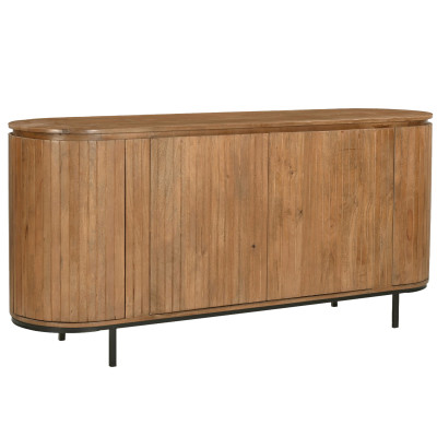 MENTON-Buffet 2 portes L180 cm en bois de Manguier massif