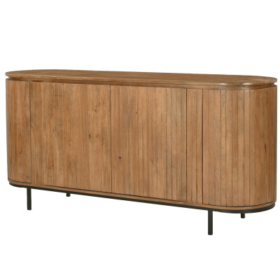 MENTON-Buffet 2 portes L180 cm en bois de Manguier massif