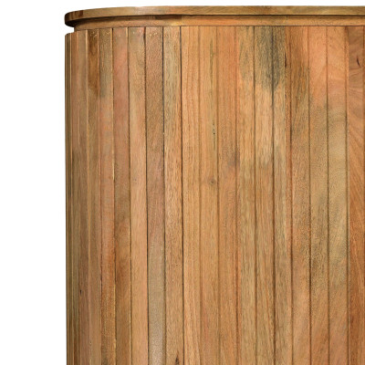 MENTON-Buffet Haut 2 portes en bois de Manguier rmassif