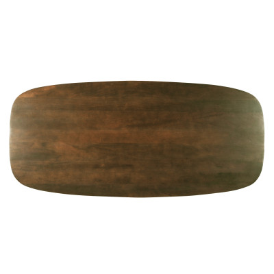 SKAGEN-Table à manger Ovale 6/8 personnes L.180 Manguier teinté noyer