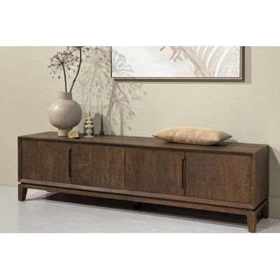 CORTE-Mobile TV 4 ante 210 cm in legno massello spazzolato