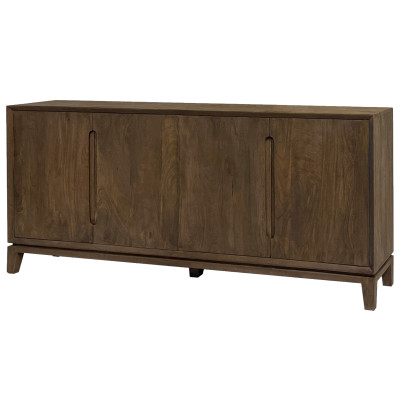 CORTE-Credenza 4 ante 190 cm in Legno Massello Spazzolato