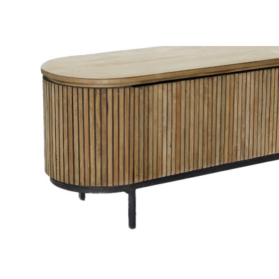 PIANA-Mobile TV 2 ante L170 cm in legno massello