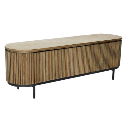 PIANA-Mueble TV 2 puertas L170 cm de madera maciza