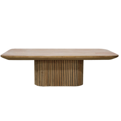 PIANA-Table à manger Rectangulaire 8/10 p, L.230 cm, en Teck recyclé