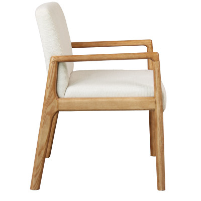 ALBAN-Sillón de mesa crudo y fresno natural (x2)