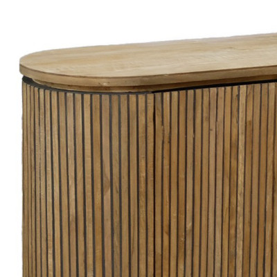 PIANA-Aparador de 4 puertas L180 cm de madera maciza