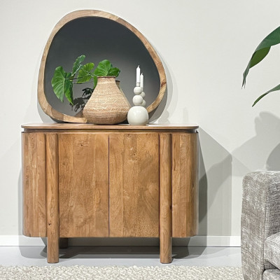 BORGO-Buffet 2 portes en bois massif