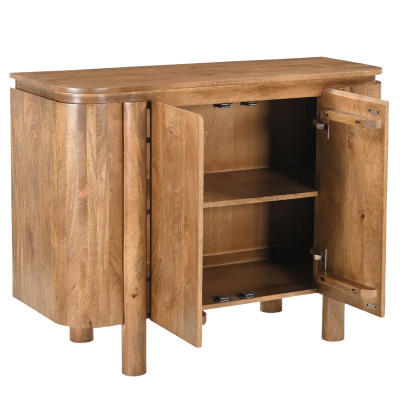 BORGO-Buffet 2 portes en bois massif