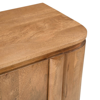 BORGO-Buffet haut 2 portes en bois massif