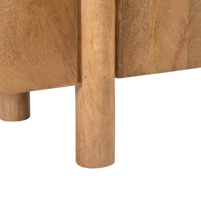 BORGO-Buffet haut 2 portes en bois massif