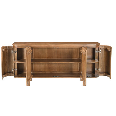 BORGO-Buffet 4 portes en bois massif