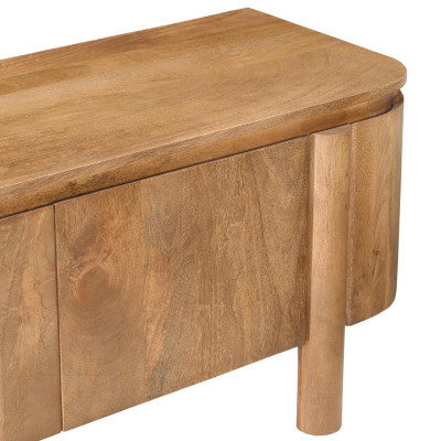 BORGO-Meuble TV 3 portes en bois massif