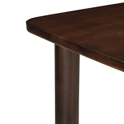 HUG-Table repas L240 cm en bois massif noyer