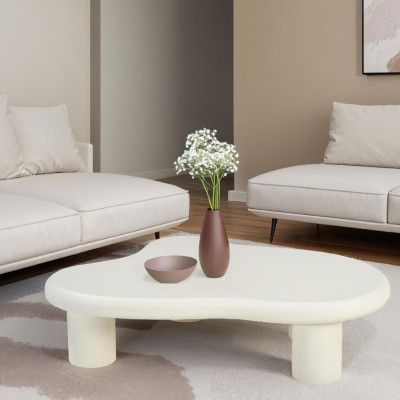 MONA-Table basse organique en Béton enduit